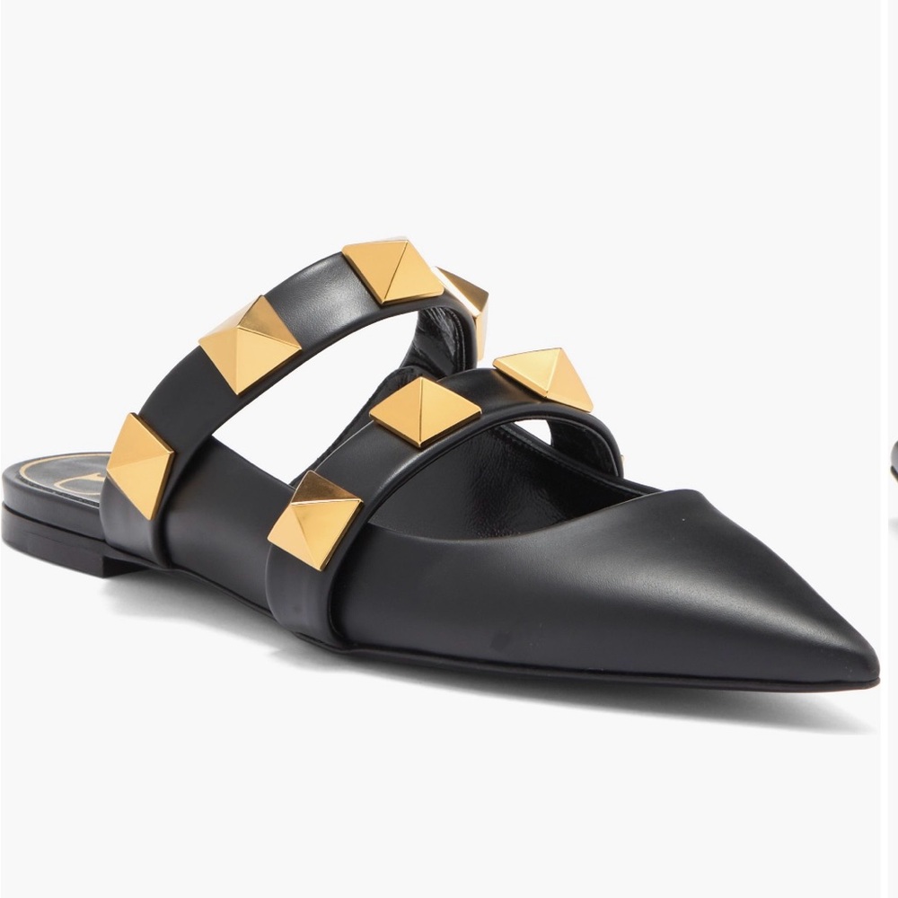 Black Valentino Garavani Stud Mule - Size 37